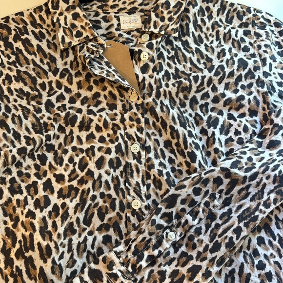 J.Crew Leopard button up size small - Picture 3 of 3